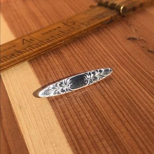 Petite Vintage Sterling Brooch with floral design